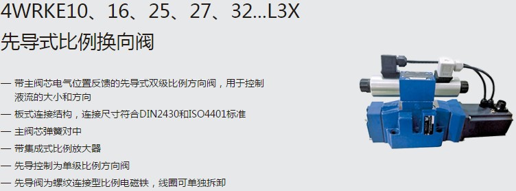 SHLIXIN上海立新4WRKE10、16、25、27、32...L3X先導(dǎo)式比例換向閥